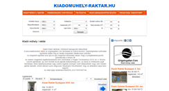 Desktop Screenshot of kiadomuhely-raktar.hu
