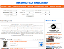 Tablet Screenshot of kiadomuhely-raktar.hu